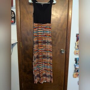 Colorful Striped Maxi Dress